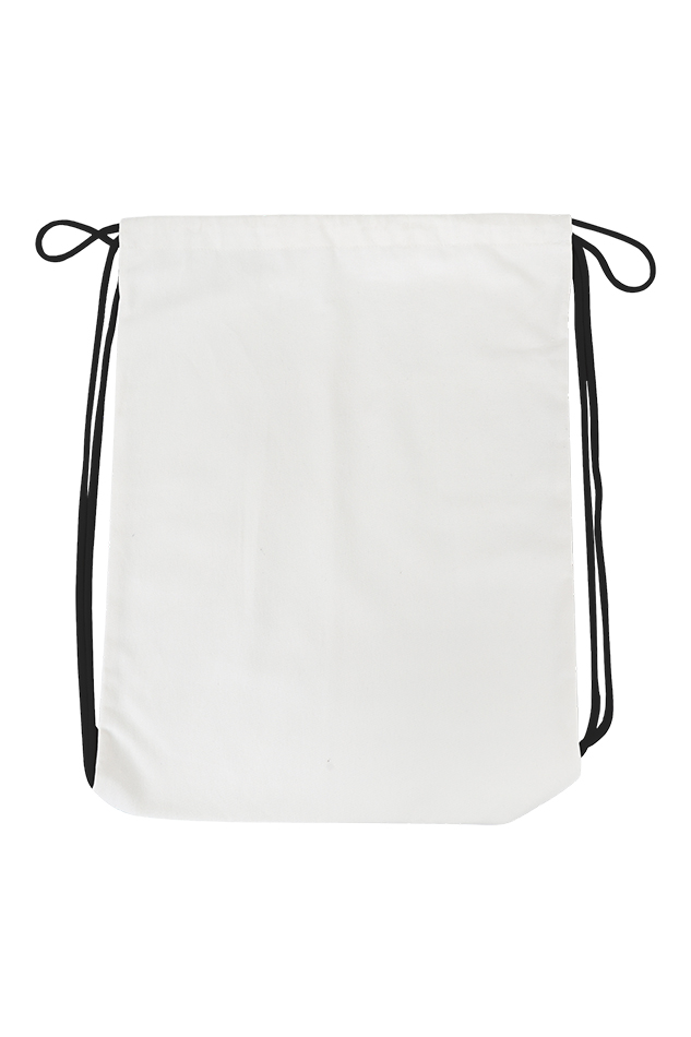 Unisex Drawstring Bag - White Standard with Joey